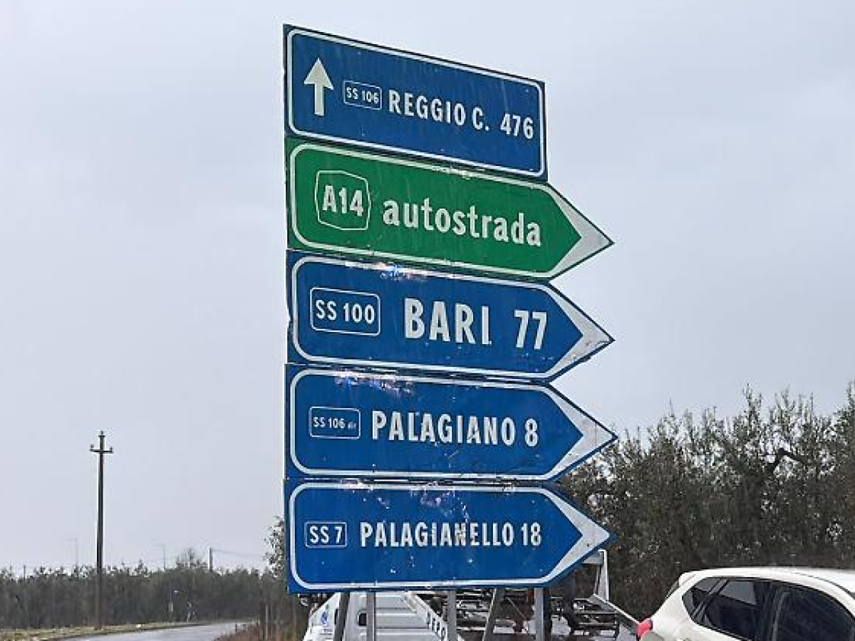 Viabilità, incidente lungo la SS106 “Jonica” a Palagiano, in provincia di Taranto