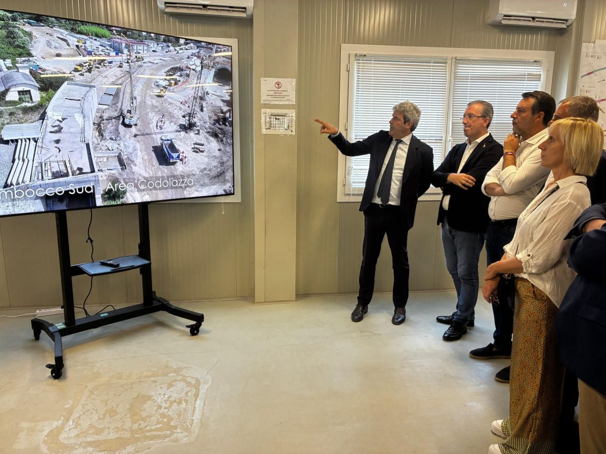 ANAS, sopralluogo di Salvini al cantiere del Raccordo autostradale A4 – Val Trompia