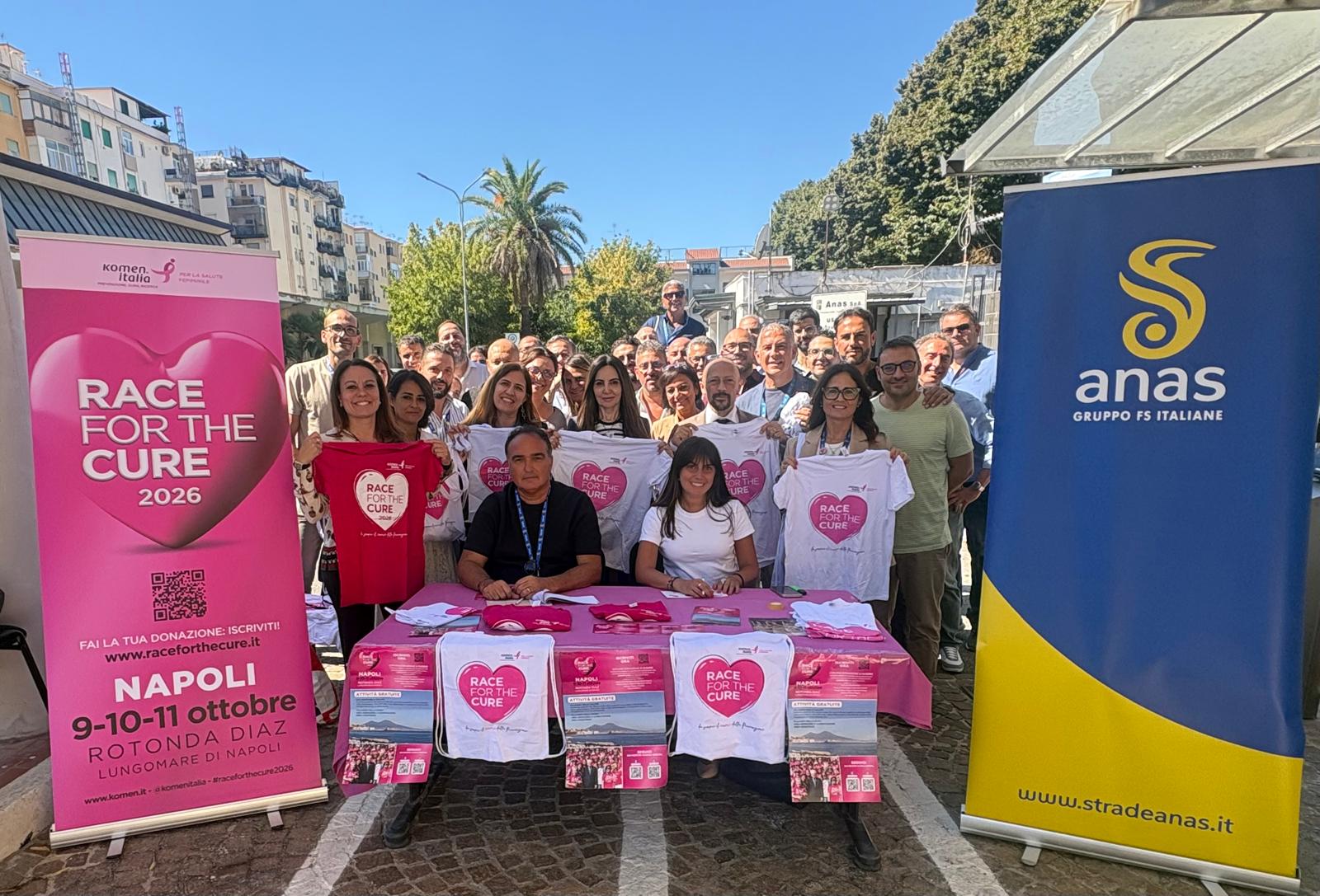 Campania, ANAS e Komen Italia insieme per lotta contro cancro al seno