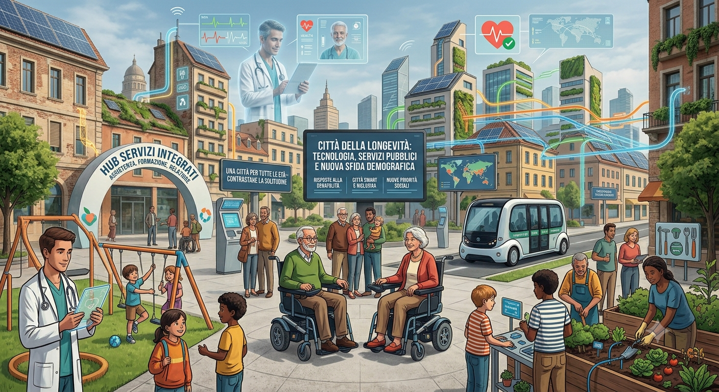 Dalla crisi della natalità alla città della longevità: tecnologia, servizi pubblici e nuova sfida demografica