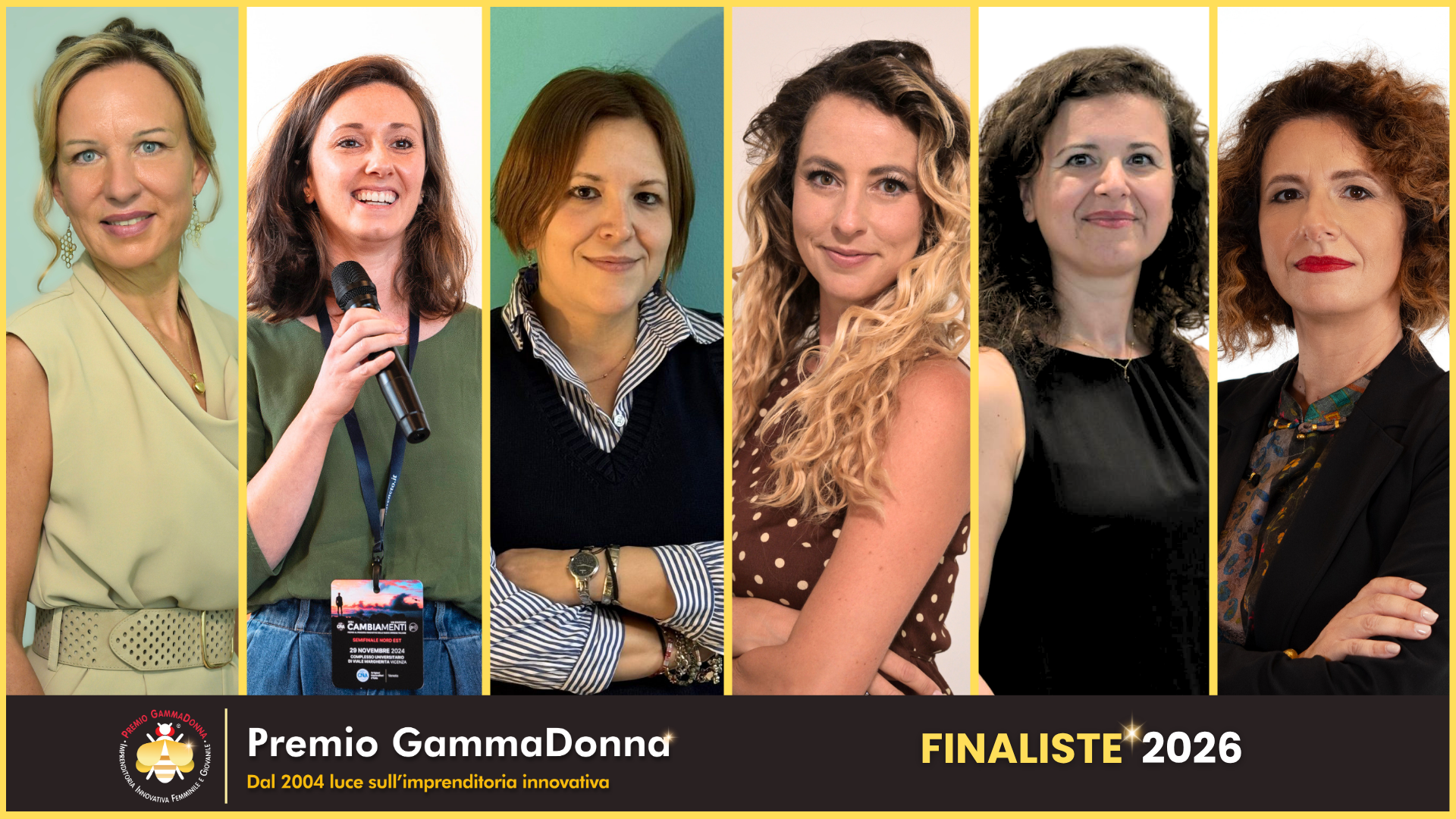 Premio GammaDonna 2026, le sei innovatrici in finale