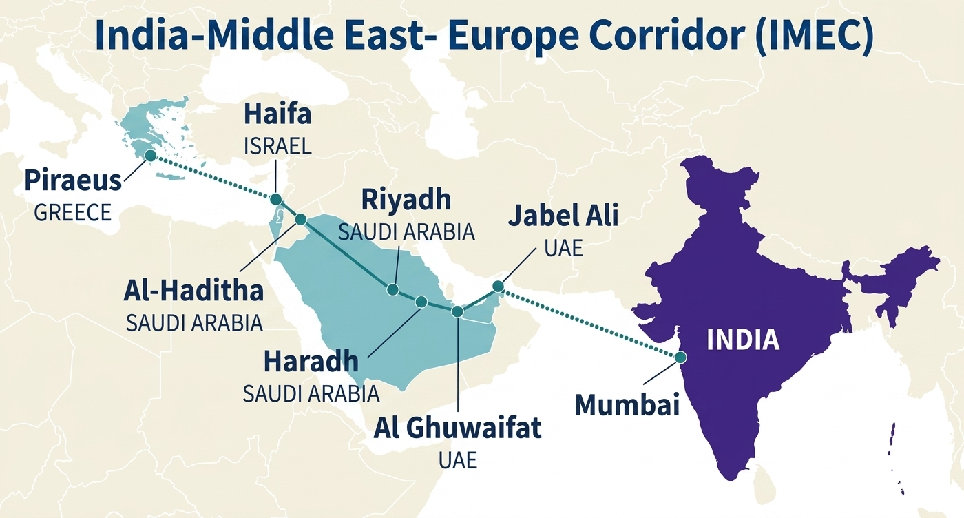 IMEC, il corridoio da 170 miliardi che la guerra ha messo in pausa