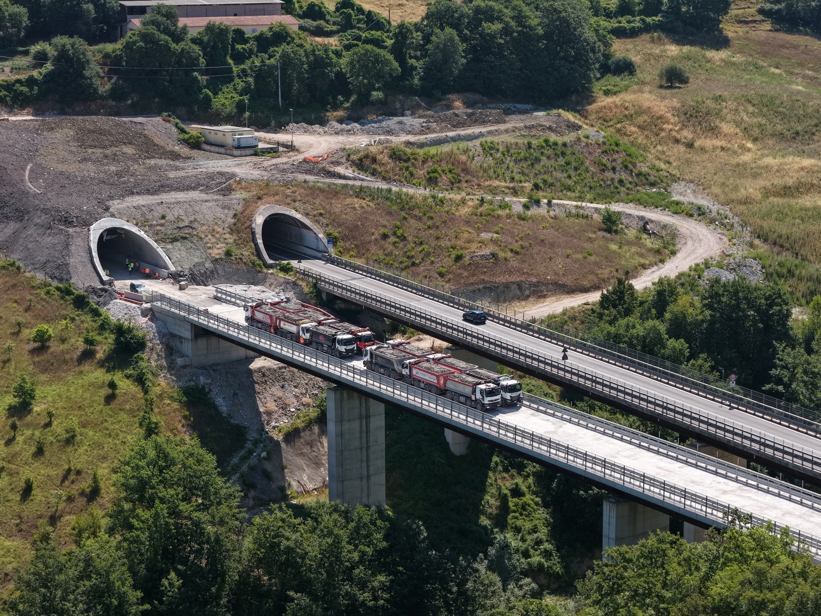 Umbria, ANAS. Prove di carico sui nuovi viadotti della SS318 “Di Valfabbrica”