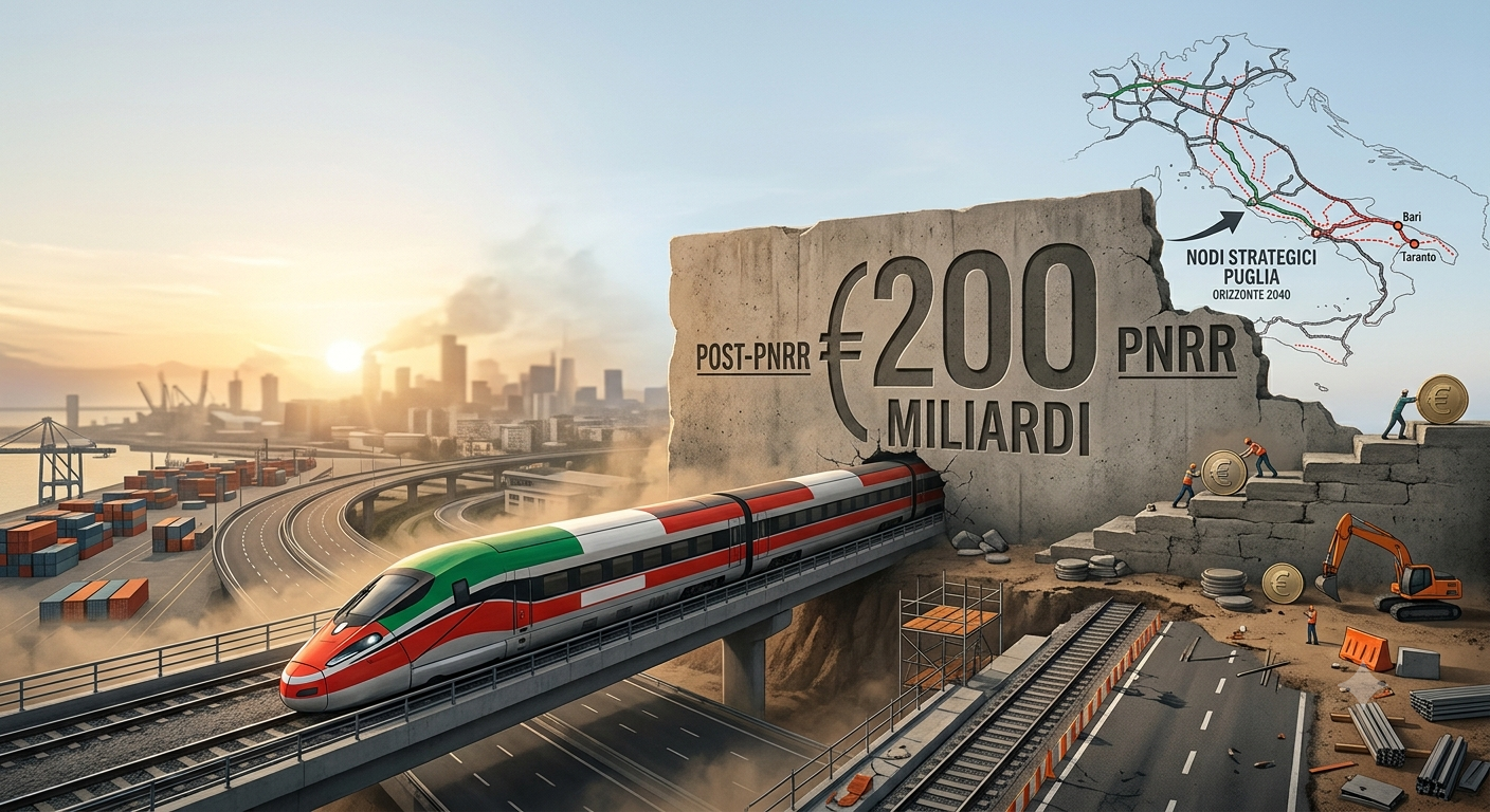 L’Italia riparte dalle infrastrutture, ma il conto del dopo PNRR è da 200 miliardi
