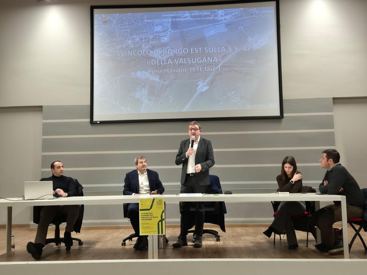 Trento, svincolo Borgo Est: presentata alla popolazione la prima fase del progetto