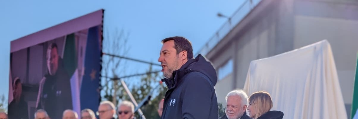 Roma, Ponte dell’Industria, Salvini: “Spero che il sistema Paese ci permetta di fare tanti ponti”