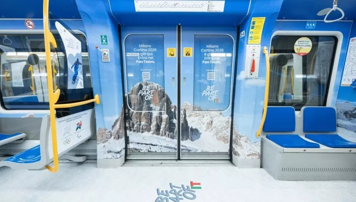 Milano: Metro 5 inaugura il treno delle Olimpiadi Invernali