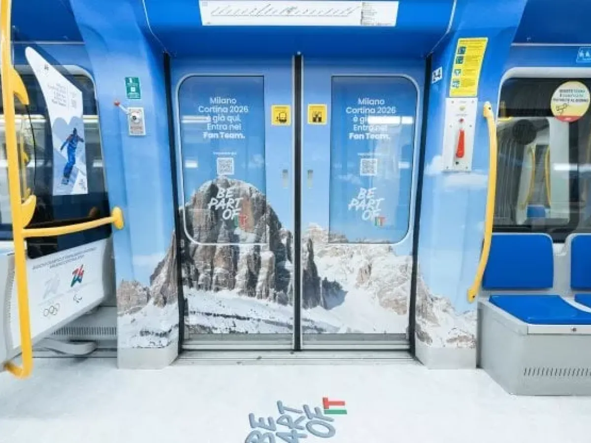 Milano: Metro 5 inaugura il treno delle Olimpiadi Invernali