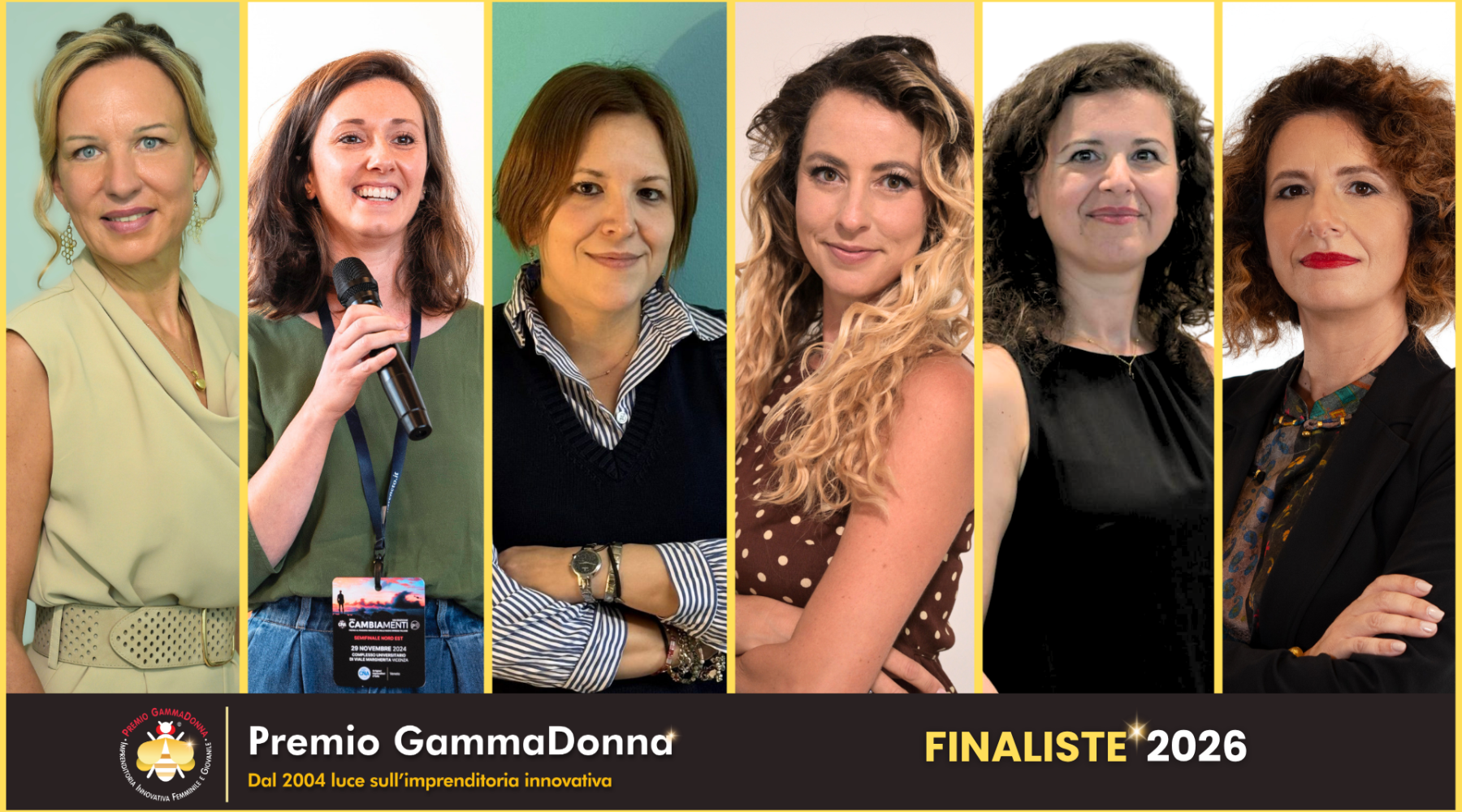 Premio GammaDonna 2026, le sei innovatrici in finale