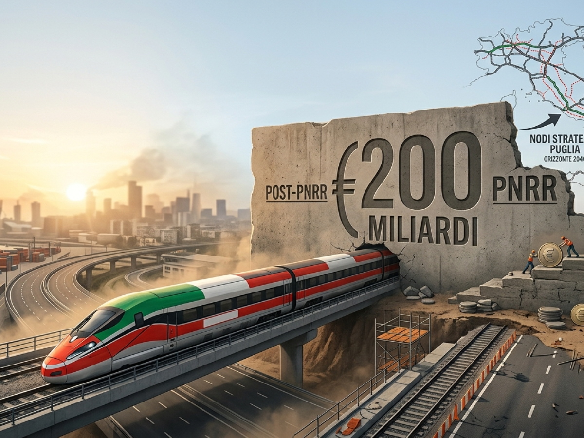 L’Italia riparte dalle infrastrutture, ma il conto del dopo PNRR è da 200 miliardi