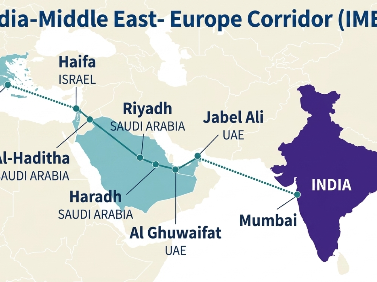 IMEC, il corridoio da 170 miliardi che la guerra ha messo in pausa