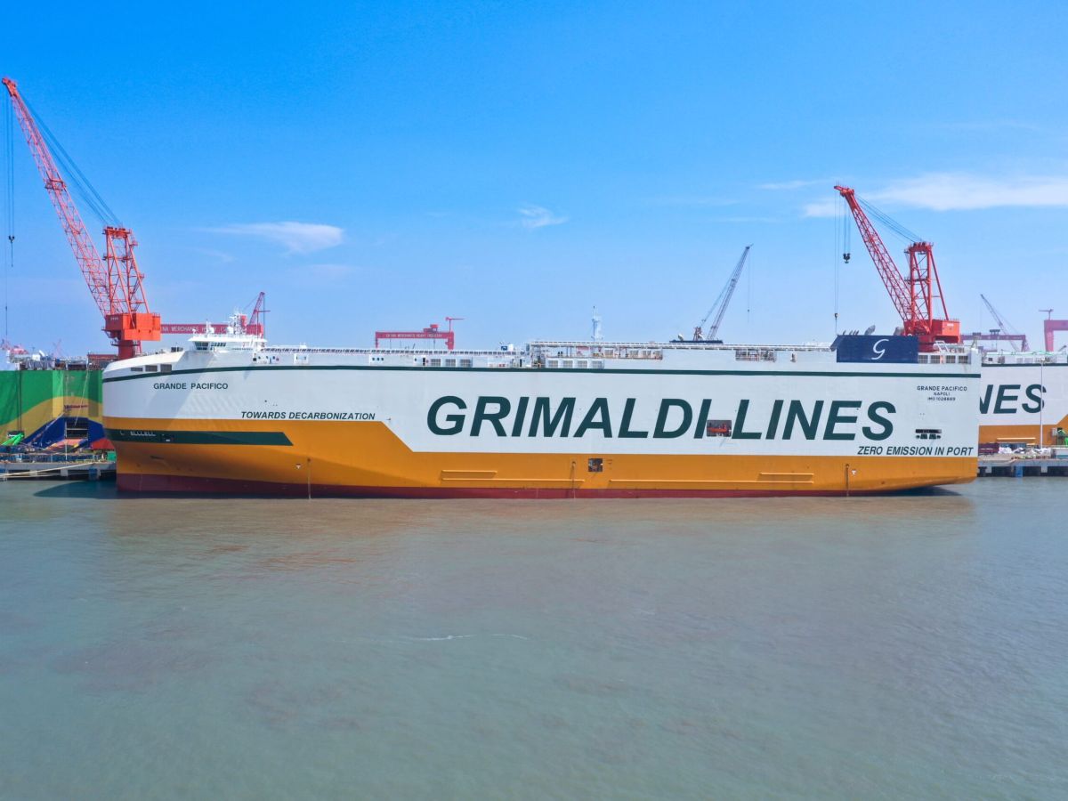 Trasporti, Grimaldi prende in consegna la Grande Pacifico
