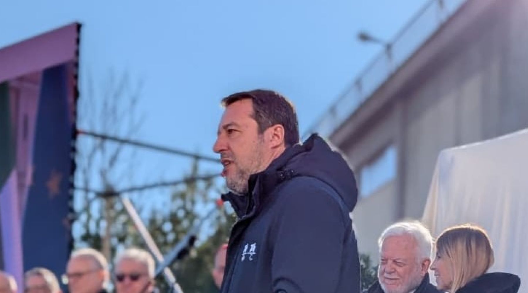 Roma, Ponte dell’Industria, Salvini: “Spero che il sistema Paese ci permetta di fare tanti ponti”