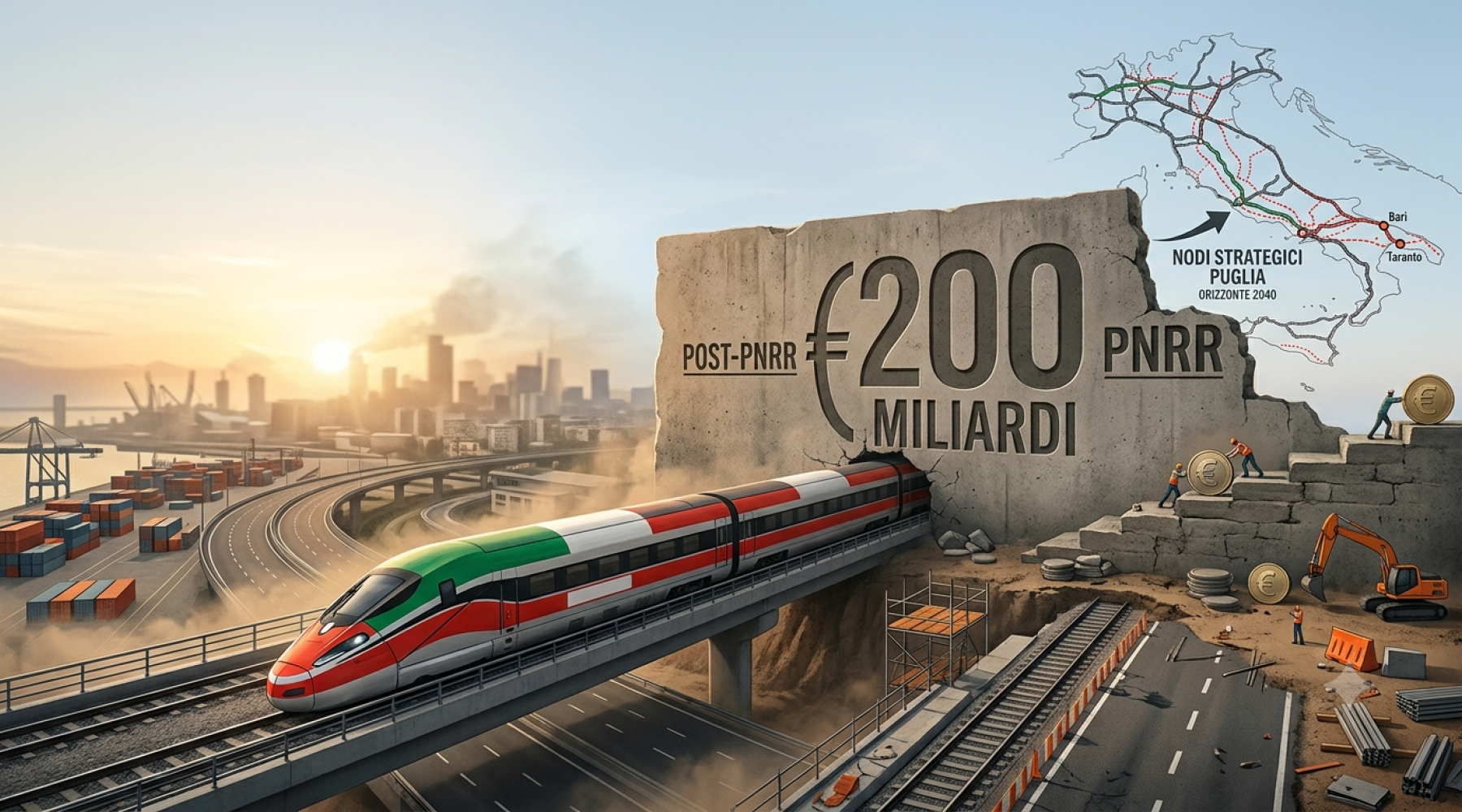 L’Italia riparte dalle infrastrutture, ma il conto del dopo PNRR è da 200 miliardi