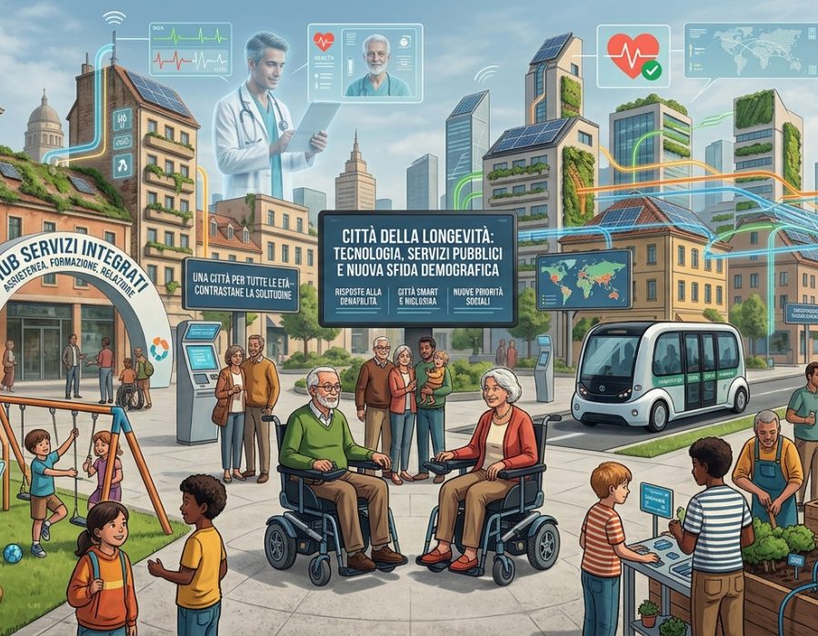 Dalla crisi della natalità alla città della longevità: tecnologia, servizi pubblici e nuova sfida demografica