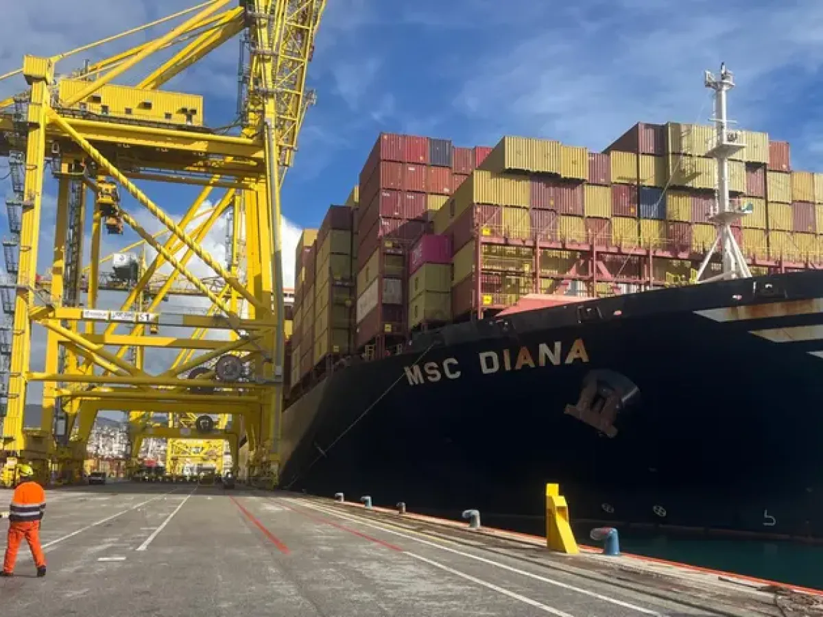 Record a Trieste: la Msc Diana domina il Molo VII