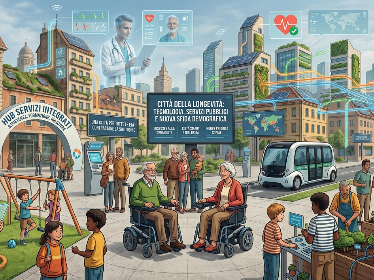 Dalla crisi della natalità alla città della longevità: tecnologia, servizi pubblici e nuova sfida demografica
