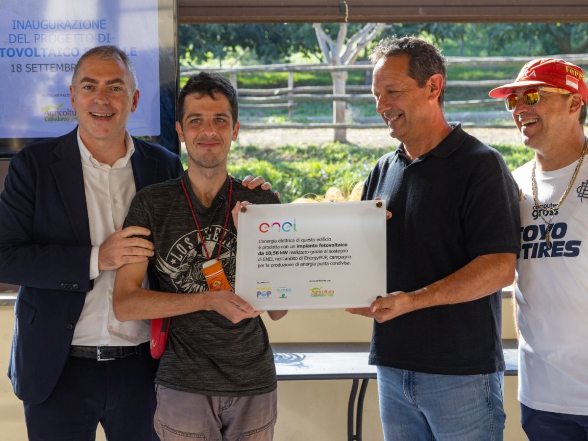 EnergyPop arriva nel Lazio, inaugurato progetto di fotovoltaico sociale