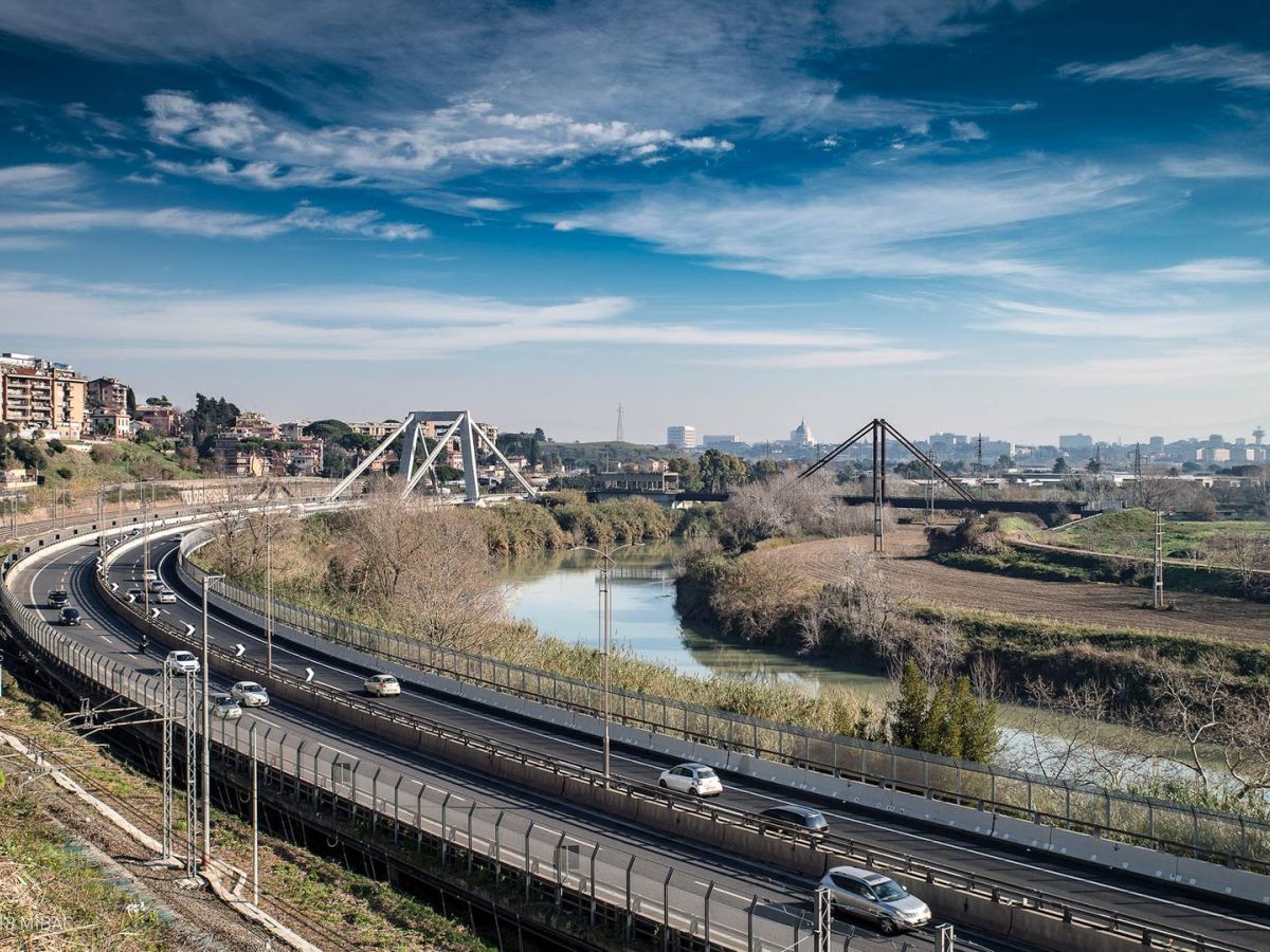 Al via il nuovo monitoraggio permanente del Ponte Morandi sull’A91 Roma-Fiumicino